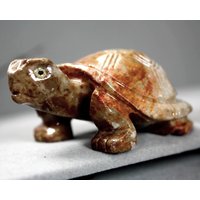 Schildkröte Geist Tier Totem Rhyolith Kristall Speckstein Fetisch 5/3/4 Figur Usa 7301 von Silvagem