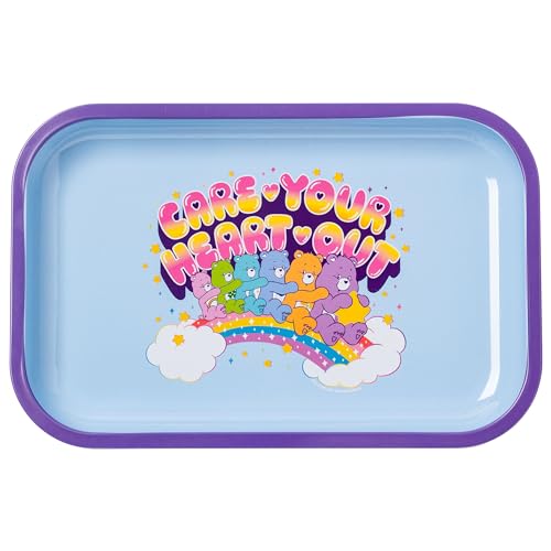 Care Bears Blechtablett: Tauchen Sie EIN in die herzerwärmende Welt der Pflegebären mit den Silver Buffalo Pflegebären, die Ihr Herz aus Blech mit den Maßen 28,7 x 18,8 cm haben. von Silver Buffalo