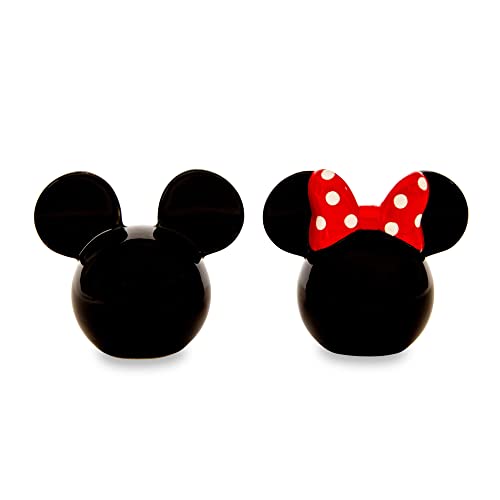 Disney Mickey und Minnie Mouse Salz- und Pfefferstreuer aus Keramik, 2er-Set | Gewürzspender Vorratsdosen von Silver Buffalo