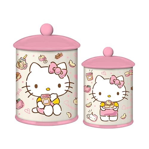 Silver Buffalo Sanrio Hello Kitty Keramikbehälter, 14 x 14 x 20,3 cm von Silver Buffalo