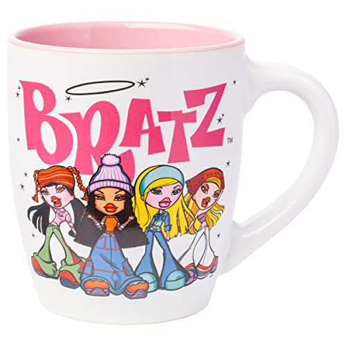 Silver Buffalo Bratz Logo and Group Jumbo-Keramikbecher, gebogen, 750 ml Silver Buffalo Bratz Logo and Group Jumbo-Keramikbecher, gebogen, 750 ml von Silver Buffalo
