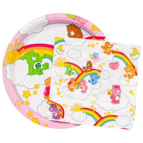 Silver Buffalo Care Bears Featuring Grumpy, Good Luck, Tenderheart, Love-A-Lot, Friend, Cheer, and Birthday 32 Pack Partyware Disposable Paper Plates and Napkins Silver Buffalo Care Bears Featuring Grumpy, Good Luck, Tenderheart, Love-A-Lot, Friend, Cheer, and Birthday 32 Pack Partyware Disposable Paper Plates and Napkins von Silver Buffalo