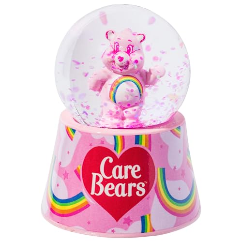 Silver Buffalo Care Bears Schneekugel Cheer Bear, Regenbogenfarben, beleuchtet, 45 mm, in Einzelhandelsverpackung von Silver Buffalo