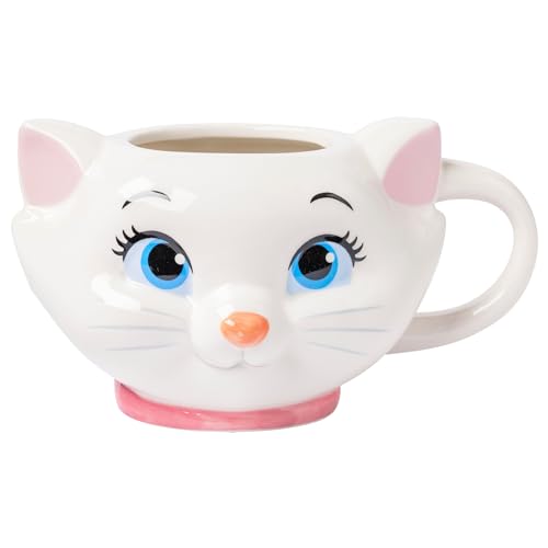 Silver Buffalo Disney Aristocats Marie Face Keramiktasse, 3D-Design, 590 ml von Silver Buffalo