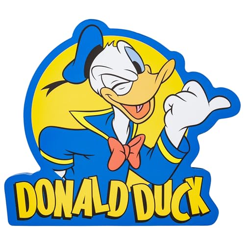 Silver Buffalo Disney Donald Duck MDF-Holzverbund-Wandschild, 20,3 x 17,8 x 3 cm von Silver Buffalo