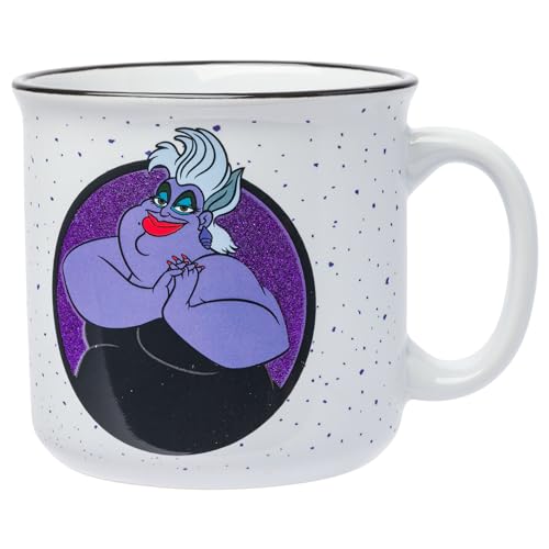 Silver Buffalo Disney Ursula Poor Unfortunate Souls Glitter Keramik Camper Tasse, 590 ml von Silver Buffalo