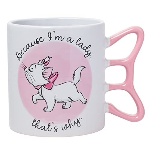 Silver Buffalo Disney The Aristocats Marie Because I'm A Lady That's Why 3D-Kaffeetasse, Keramik, 590 ml von Silver Buffalo