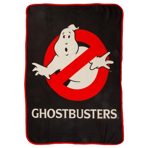 Silver Buffalo Fleece-Überwurf, Ghostbusters No Ghost Movie Logo, 114,3 x 152,4 cm, weiche und gemütliche Decke, 180 g/m² Silver Buffalo Fleece-Überwurf, Ghostbusters No Ghost Movie Logo, 114,3 x 152,4 cm, weiche und gemütliche Decke, 180 g/m² von Silver Buffalo