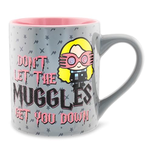 Silver Buffalo Harry Potter Keramiktasse mit Aufschrift Don't Let The Muggles Get You Down, 1 Stück, grau von Silver Buffalo