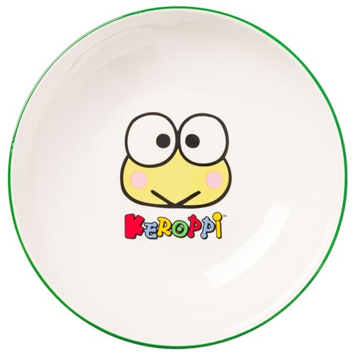 Silver Buffalo Hello Kitty and Friends Keroppi Face Name 22,9 cm Coupe Keramik Dinner Bowl von Silver Buffalo