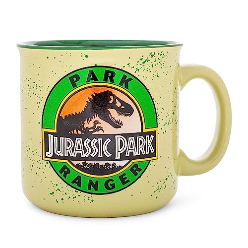 Silver Buffalo JP1403E1 Jurassic Park Ranger Keramik-Tasse, 570 ml, Grün von Silver Buffalo