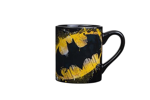 Silver Buffalo Keramiktasse mit Farb-Logo, 400 ml, 400 ml, DC Comics Batman Splatter Silver Buffalo Keramiktasse mit Farb-Logo, 400 ml, 400 ml, DC Comics Batman Splatter von Silver Buffalo