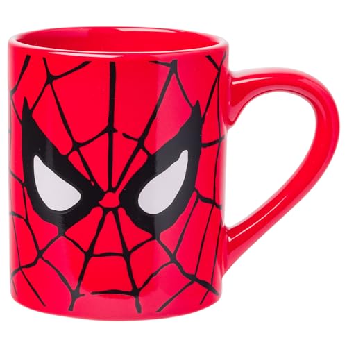 Silver Buffalo MC7032 Marvel Comics Spider-Man Eyes Keramikbecher, 400 ml, mehrfarbig von Silver Buffalo