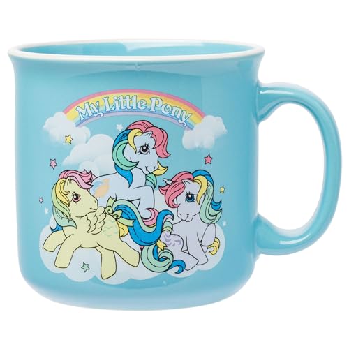 Silver Buffalo My Little Pony Retro Trio Wolken Logo Keramik Camper Tasse 590 ml von Silver Buffalo