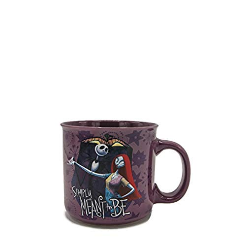 Silver Buffalo NB1142E1 Keramiktasse mit Aufschrift „Jack and Sally Meant to be“, 570 ml, Blau von Silver Buffalo