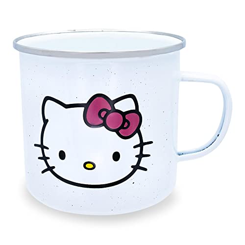 Silver Buffalo Sanrio Hello Kitty Emaille-Kaffeetasse, Camper, 600 ml von Silver Buffalo