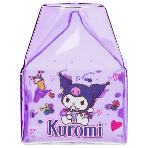 Silver Buffalo Sanrio Hello Kitty and Friends Milchbecher aus Glas mit Kuromi, 340 ml Silver Buffalo Sanrio Hello Kitty and Friends Milchbecher aus Glas mit Kuromi, 340 ml von Silver Buffalo