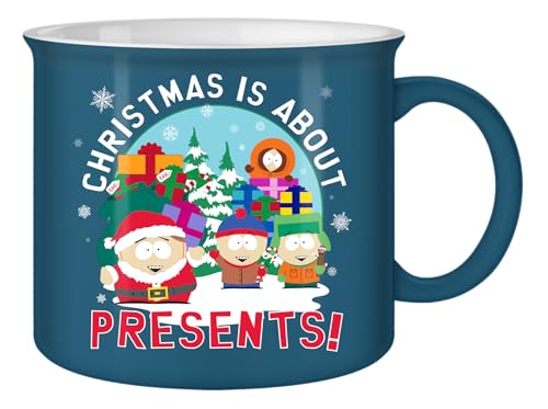 Silver Buffalo South Park Christmas is About the Presents Keramiktasse, 590 ml, Camper Silver Buffalo South Park Christmas is About the Presents Keramiktasse, 590 ml, Camper von Silver Buffalo
