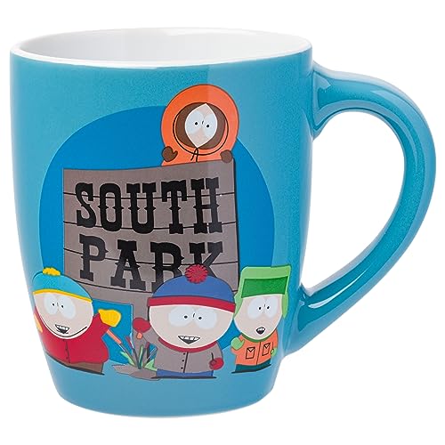 Silver Buffalo South Park Kinder und Logo Jumbo gebogene Keramiktasse 750 ml von Silver Buffalo