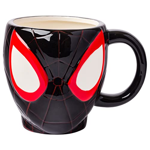 Silver Buffalo Spider-Man Miles Turn 3D geformte Keramik-Kaffeetasse, 590 ml von Silver Buffalo