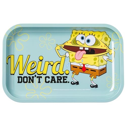 Silver Buffalo Spongebob Weird Don't Care Blechtablett, 28,7 x 18,8 cm von Silver Buffalo