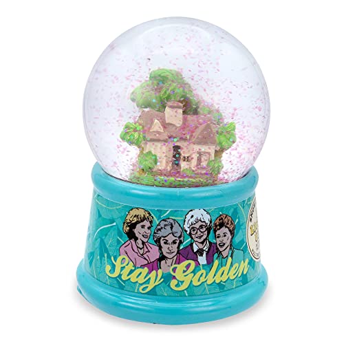 Silver Buffalo The Golden Girls Shady Pines Mini-Schneekugel mit wirbelndem Glitzer-Display von Silver Buffalo