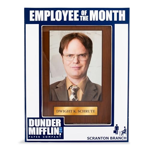 Silver Buffalo The Office Dunder Mifflin Paper Company Scranton Branch Employee of the Month Dwight K. Schrute Bilderrahmen, 12,7 x 17,8 cm von Silver Buffalo