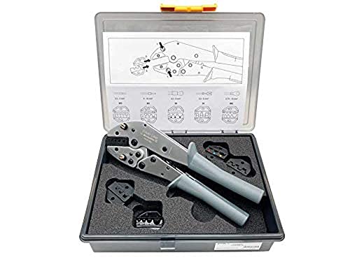 Silver Line by Weidmüller Crimpwerkzeug Set FLEXCRIMP SET 5 (inkl. 5 Wechseleinsätze, inkl. Aderendhülsen, isolierte Verbinder, Flachsteckhülsen, Flachstecker) 485850 von Weidmüller