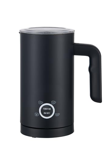 Silver Style - Milchaufschäumer – Schwarz, 500 W, Heizung mit 4 Funktionen, Fassungsvermögen 300 ml, automatische Abschaltung, Wahlschalter mit LED-Hintergrundbeleuchtung, 15 Rezepte im Lieferumfang Silver Style - Milchaufschäumer – Schwarz, 500 W, Heizung mit 4 Funktionen, Fassungsvermögen 300 ml, automatische Abschaltung, Wahlschalter mit LED-Hintergrundbeleuchtung, 15 Rezepte im Lieferumfang von Silver Style