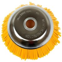 Bürstenkopf de für Freischneider, brand TARCZOWA, Modell 200mm, für den Einsatz beim Schneiden von zähem Gras, mit Nylonborsten de und Mittelloch de von Silver