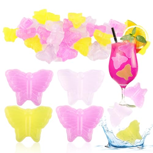 Eiswürfelform Wiederverwendbar*30 Stück, SilverChry Plastik Eiswürfel, Wiederverwendbare Eiswürfel Kunststoff, Eiswürfelform für Partygetränk, Eiskompressen im Gesicht von SilverChry