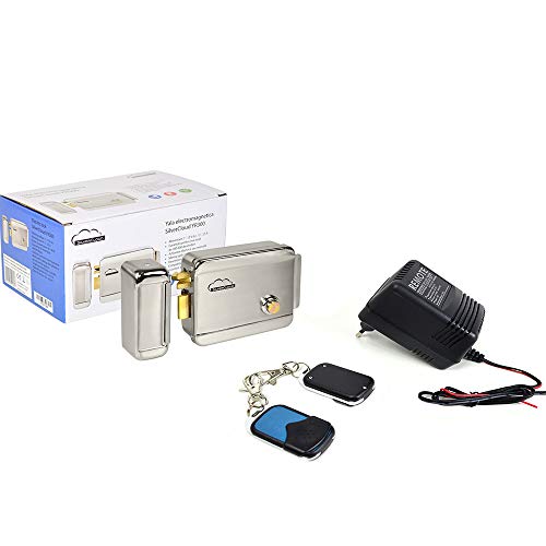 SilverCloud PNI-ACW03 Wireless Gateway Automation Kit, Netzteil mit 2 Fernbedienungen und Elektromagnetischer Verriegelung Grau/Schwarz von SilverCloud
