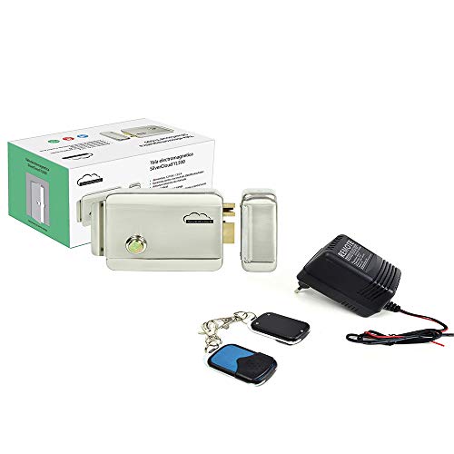 SilverCloud PNI-ACW04 Wireless Gateway Automation Kit, Netzteil mit 2 Fernbedienungen und Elektromagnetischer Verriegelung Grau/Schwarz von SilverCloud