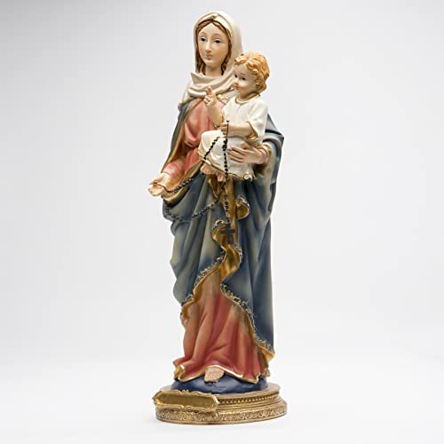 SilverFox Heiligenfigur Maria mit Jesuskind Deko Figur Madonna Statue Mutter Gottes Religionsfigur von SilverFox