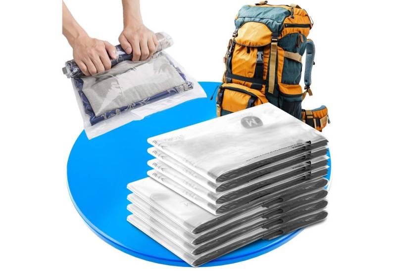 SilverRack Vakuumierbeutel Set Reise, Vakuumbeutel Kleidung zum Rollen in versch. Größen, Travel Vakuumbeutel für Kleider, Vakuum Kleiderbeutel von SilverRack