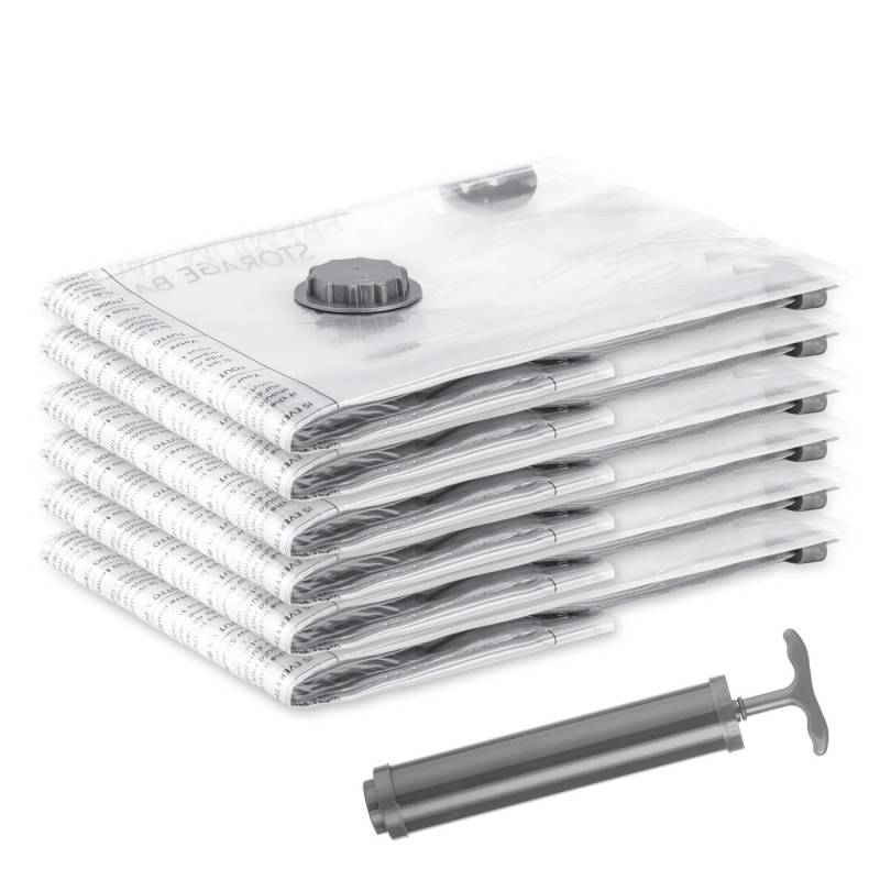 SilverRack Vakuumierbeutel für Kleidung, Vakuumbeutel in versch. Größen, BPA Frei, Vakuum Beutel für Kleidung, Kissen und Jacken von SilverRack