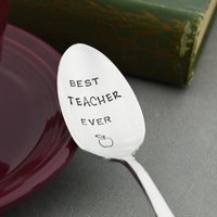 Bester Lehrer Je Hand Gestempelt Vintage-Löffel Tafelsilber Wertschätzung Ende Des Schuljahres Geschenk von SilverStatements