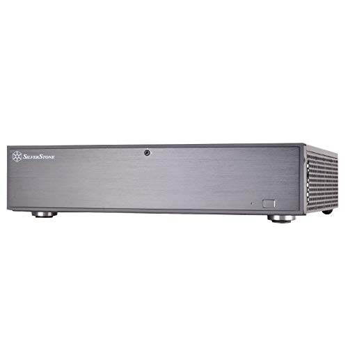 SilverStone Technology SST-ML04B-C - Milo Micro ATX Schmales HTPC Gehäuse, abschließbar, USB Typ C Anschluss am Front Panel, schwarz, 10181 von SilverStone Technology
