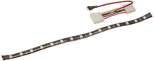 SilverStone SST-LS01R - LED Strip Lichtstreifen für Modding von PC Gehäusen, rot, 30cm, 15LEDs von SilverStone