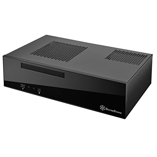 SilverStone SST-ML09B - Milo Mini-ITX kompaktes HTPC Desktop Gehäuse, schwarz von SilverStone Technology