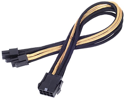 SilverStone SST-PP07-EPS8BG - Netzteil-Verlängerungskabel 30cm EPS 8pin auf EPS/ATX 4+4pin, schwarz/gold SilverStone SST-PP07-EPS8BG - Netzteil-Verlängerungskabel 30cm EPS 8pin auf EPS/ATX 4+4pin, schwarz/gold von SilverStone Technology