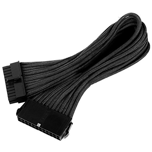 SilverStone SST-PP07-MBB - Netzteil-Verlängerungskabel 30cm Motherboard 24pin auf 24pin, schwarz von SilverStone