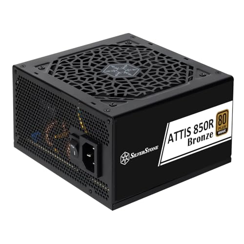 SilverStone Technology ATTIS 850R Bronze, 80 Plus-Bronze ATX-3,1 ATX-Netzteil mit 850W, SST-AT850R-BF von SilverStone