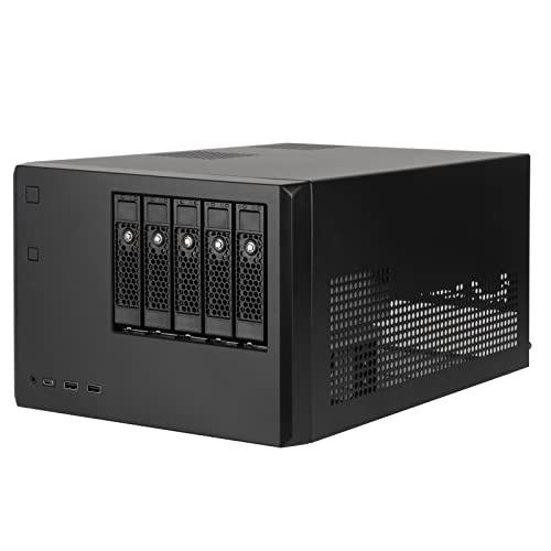 SilverStone Technology CS351 CS351B SAS-12G / SATA-6G Hot-Swap-fähiges Hochleistungs-NAS-Gehäuse von SilverStone Technology