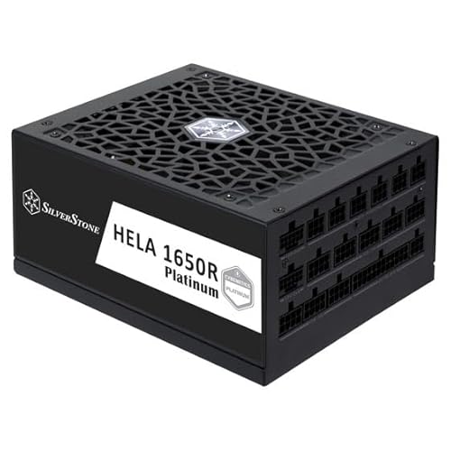 SilverStone Technology HELA 1650R Platinum, Vollständig modulares PCIe 5 Cybenetics-Platinum-ATX-Netzteil mit 1650W, SST-HA1650R-PM von SilverStone Technology