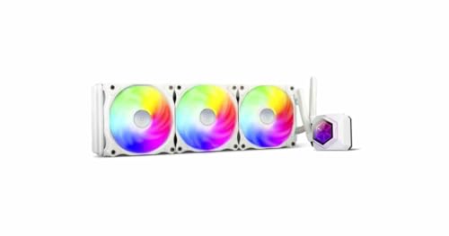 SilverStone Technology PF360W-ARGB, Weiß, LGA1700, AM4, 360mm, Premium All-In-One Flüssigkeitskühler mit ARGB-Beleuchtung, SST-PF360W-ARGB-V2 von SilverStone