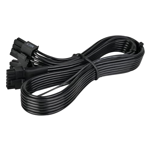 SilverStone Technology PP15-EPS, 2 x EPS-8-Pin- (Netzteil) zu-12+4-Pin- (GPU) 12V-2x6-PCIe-Gen5-Kabel, SST-PP15-EPS von SilverStone