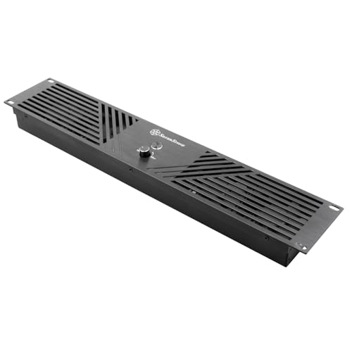 SilverStone Technology RCP2B-480, Externes 2HE-Lüftermodul mit Vier 80-mm-Lüftern speziell für 19-Zoll-Racks, SST-RCP2B-480 von SilverStone