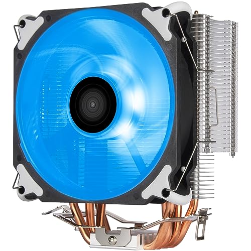 SilverStone Technology SST-AR12-RGB - Argon CPU-Kühler mit 4 Wärmerohren, Direct Contact Heatpipe-Technologie und 120mm PWM RGB Lüfter von SilverStone