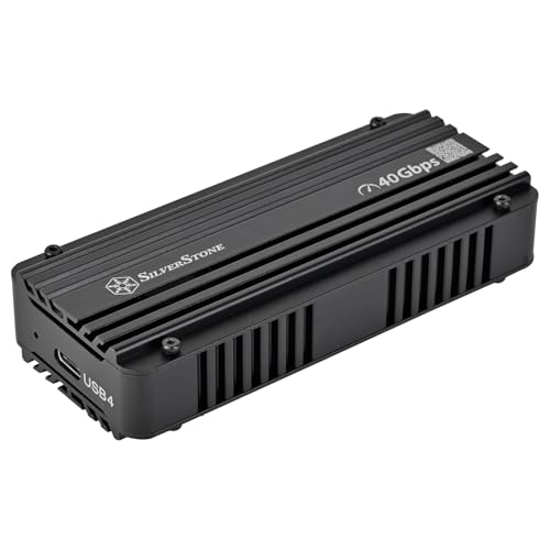 SilverStone Technology SST-MS12B-40G, USB4 NVMe SSD-Gehäuse mit Aktivkühlung von SilverStone Technology